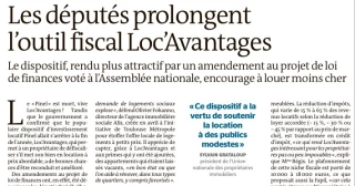 Article publié dans le journal Le Monde